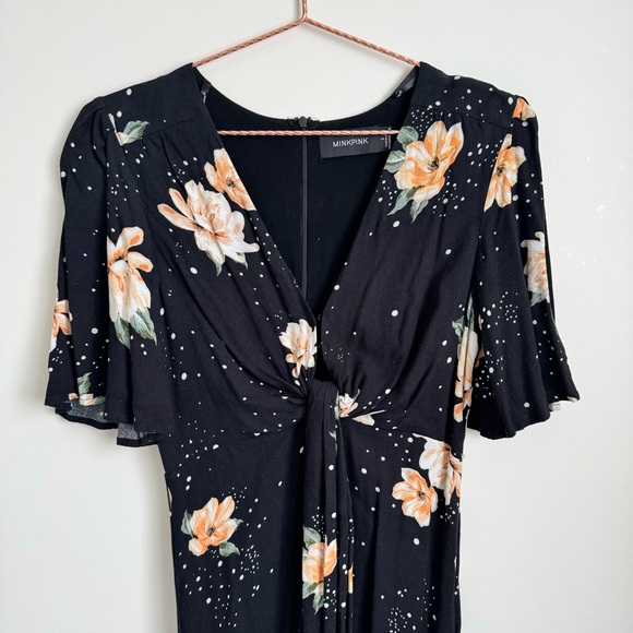 MINKPINK FLORAL MIDI DRESS - Picture 1 of 7